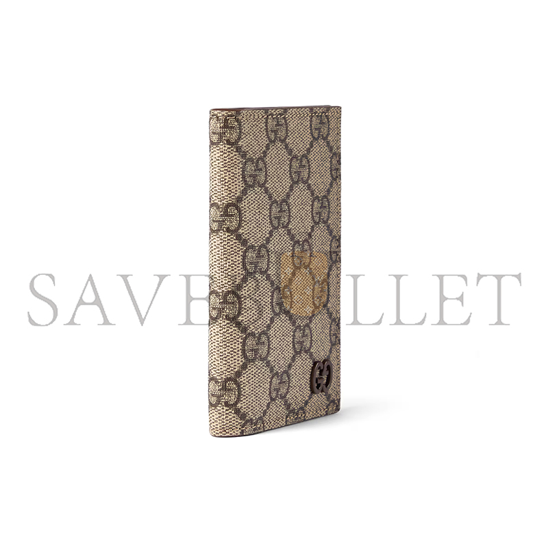 GUCCI BROWN INTERIOR GG LONG CARD CASE 768249 (15*12cm) GUCCI BROWN INTERIOR GG LONG CARD CASE 768249 (15*12cm)